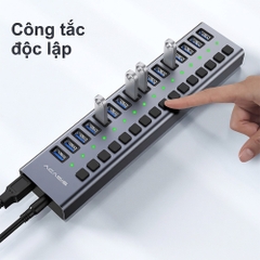 Bộ chia USB 16 cổng USB 3.2 ACASIS HS-716MG-10G