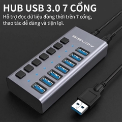 Bộ chia USB 7 cổng USB 3.2 ACASIS HS-707MG-10G