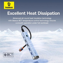 Bộ chia USB Type-C ra 6 cổng Baseus UltraJoy HUB AIR HUBBASEUS60