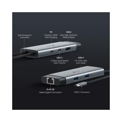 Bộ chia USB Type-C ra 6 cổng TP-Link UH6120C