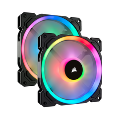 Bộ hai Fan Case Corsair LL140 RGB 140mm Dual Light Loop RGB with Lighting Node PRO CO-9050074-WW