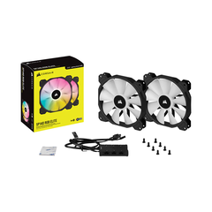 Bộ hai Fan Case Corsair SP140 RGB ELITE 140mm with Lighting Node CORE CO-9050111-WW