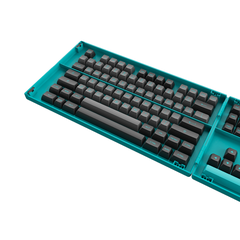Bộ Keycap Akko Black & Cyan PBT Double-Shot ASA Profile