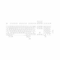 Bộ Keycap Akko Black on White ABS Double-Shot SAL Profile