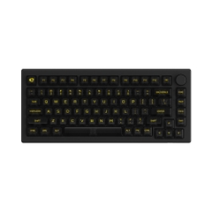 Bộ Keycap Akko Clear Transparent Black Set V2 PC ASA-Clear Profile