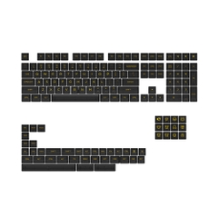 Bộ Keycap Akko Black Set V2 PC ASA-Clear Profile