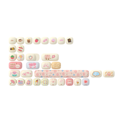 Bộ Keycap Akko Piggy Party Cute PBT Dyesub MOG Profile