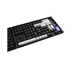 Bộ Keycap Akko White on Black PBT Double-Shot ASA Profile