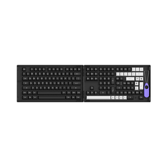 Bộ Keycap Akko White on Black PBT Double-Shot ASA Profile