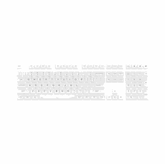 Bộ Keycap Akko White PC ASA-Clear Profile