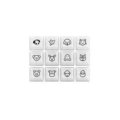 Bộ Keycap Akko White Set V2 PC ASA-Clear Profile