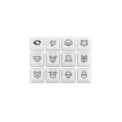 Bộ Keycap Akko White Set V2 PC ASA-Clear Profile