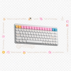 Bộ Keycap NuPhy Numoji Dark PBT Dye-sub nSA Profile for Low-Profile