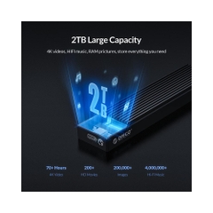 Box di động SSD M.2 NGFF SATA III 5Gbps Orico M2PF-C3-BK Aluminum