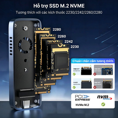 Box di động SSD M.2 NVMe 10Gbps ACASIS EC-6608AIR