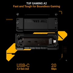 Box di động SSD M.2 NVMe 20Gbps Asus TUF Gaming A2 A2/BLK/G/AS