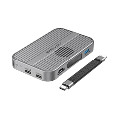 Box di động SSD M.2 NVMe 6 in 1 ra HDMI - USBtypeC - USB 3.2 - CardReader - ACASIS Magnetic EC-1401