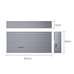 Box di động SSD M.2 PCIe NVMe Gen3x4 / Gen4x4 Type-C 40Gbps Orico M234C3-U4