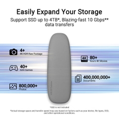 Box di động SSD M.2 PCIe NVMe to USB 3.2 Gen2 Type-C 10Gbps ASUS Cobble