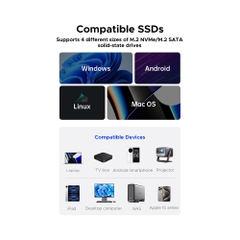 Box di động SSD M.2 PCIe NVMe 10Gbps Orico AXM2-G2-V1-GY-BP