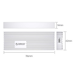 Box di động SSD M.2 PCIe NVMe to USB 3.2 Type-C 20Gbps Orico M233C3-G4