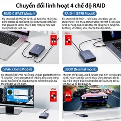 Box ổ cứng 2.5 Inch 5Gbps ACASIS Dual Bay EC-7252