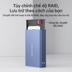 Box ổ cứng 2.5 Inch 5Gbps ACASIS Dual Bay EC-7252