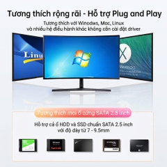 Box ổ cứng 2.5 Inch 5Gbps ACASIS Dual Bay EC-7252