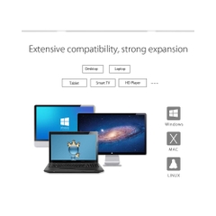 Box ổ cứng 3.5 inch 5Gbps Orico Transparent 3139U3-CR