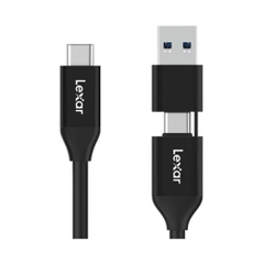 Cáp kết nối Lexar 2-in-1 USB 3.2 Gen 2 Type-C 10Gbps LPA100C-RNBNG