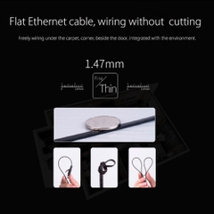 Cáp mạng CAT6 UTP Orico Black 2M/5M/15M/20M/30M dây dẹp 32AWG PUG-C6B