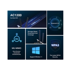 Card mạng Mercusys MA30E WiFi 5 AC1200