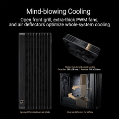 Case máy tính Asus ProArt PA602 Wood Edition TG PWM Black