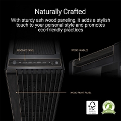 Case máy tính Asus ProArt PA602 Wood Edition TG PWM Black