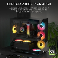 Case máy tính Corsair 2800X RS-R ARGB Black CC-9011347-WW
