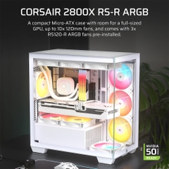 Case máy tính Corsair 2800X RS-R ARGB White CC-9011348-WW