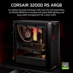 Case máy tính Corsair 3200D RS ARGB Black CC-9011344-WW