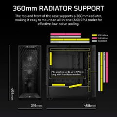 Case máy tính Corsair 3200D RS Smoke CC-9011336-WW