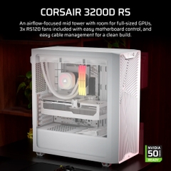 Case máy tính Corsair 3200D RS White CC-9011335-WW