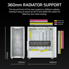 Case máy tính Corsair 3200D RS White CC-9011335-WW