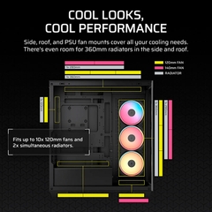 Case máy tính Corsair 3500X LX-R RGB iCUE LINK Black CC-9011324-WW