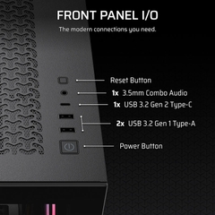 Case máy tính Corsair 3500X RS-R ARGB Black CC-9011322-WW