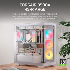 Case máy tính Corsair 3500X RS-R ARGB White CC-9011323-WW