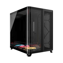 Case máy tính Corsair AIR 5400 LX-R RGB iCUE LINK Triple Chamber Black CC-9011320-WW