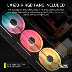 Case máy tính Corsair AIR 5400 LX-R RGB iCUE LINK Triple Chamber Black CC-9011320-WW