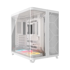 Case máy tính Corsair AIR 5400 LX-R RGB iCUE LINK Triple Chamber White CC-9011321-WW