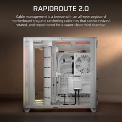 Case máy tính Corsair AIR 5400 LX-R RGB iCUE LINK Triple Chamber White CC-9011321-WW