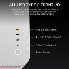 Case máy tính Corsair AIR 5400 LX-R RGB iCUE LINK Triple Chamber White CC-9011321-WW