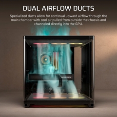 Case máy tính Corsair AIR 5400 RS-R ARGB Triple Chamber Black CC-9011318-WW