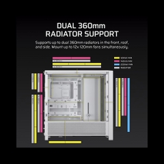 Case máy tính Corsair FRAME 4000D Airflow White CC-9011291-WW